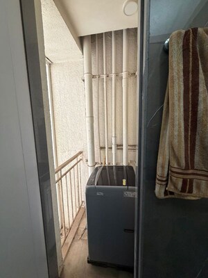 Bathroom in 1 BHK Apartment at Aurum Q Residences, Ghansoli – for Rent