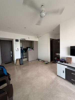 Hall in 1 BHK Apartment at Aurum Q Residences, Ghansoli – for Rent