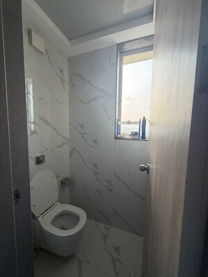 Bathroom in 1 BHK Apartment at Aurum Q Residences, Ghansoli – for Rent