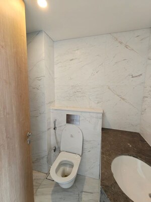 Bathroom in 2 BHK Apartment at Adani Ten BKC, Bandra East – for Rent