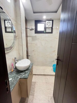 Bathroom in 3 BHK Builder Floor at Malviya Nagar – for Rent