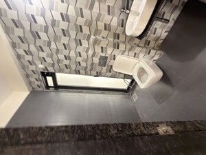 Bathroom in 3 BHK Apartment at Damji Shamji Mahavir Spring Tulip Phase 1, Pokhran Road No Two – for Rent