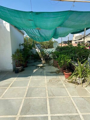 Balcony in 3 BHK Builder Floor at Sarvapriya Vihar – for Rent