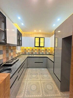 Kitchen in 3 BHK Builder Floor at Freedom Fighters Enclave – for Rent