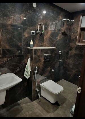 Washroom in 3 BHK Builder Floor at Palm Residency Chhatarpur, Chattarpur – for Rent