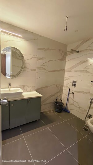 Bathroom in 3 BHK Builder Floor at Vasant Kunj – for Rent