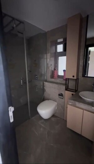 Bathroom in 3 BHK Apartment at Oberoi Realty Esquire, Goregaon East – for Rent