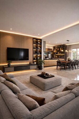 Living Room in 5 BHK Independent House at Sector 82 – for Sale