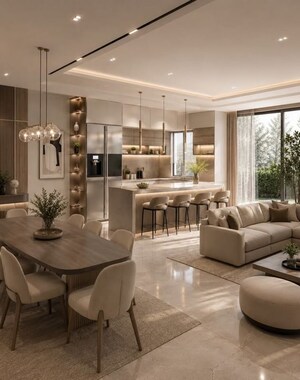 Living Room in 5 BHK Independent House at Sector 82 – for Sale
