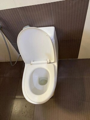 Bathroom in 4 BHK Apartment at Dwarka – for Rent