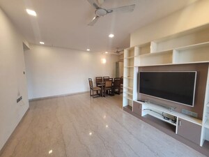 Living Room in 3 BHK Apartment at Rustomjee Oriana, Bandra East – for Rent