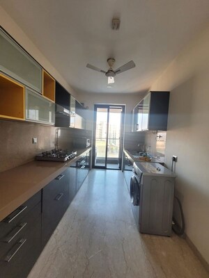 Kitchen in 3 BHK Apartment at Rustomjee Oriana, Bandra East – for Rent