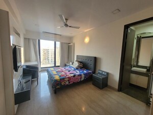 Bedroom in 3 BHK Apartment at Rustomjee Oriana, Bandra East – for Rent