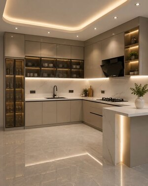 Kitchen in 6+ BHK Independent House at Sector 12 – for Sale