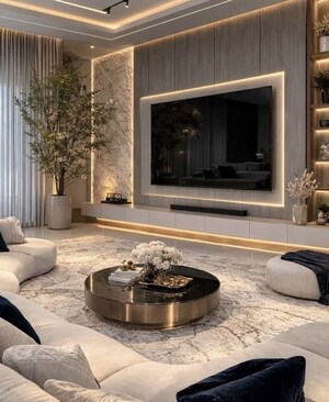 Living Room in 1 BHK Independent House at Sector 12 – for Sale