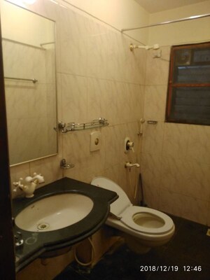 Bathroom in 3 BHK Apartment at Adani Ten BKC, Bandra East – for Rent