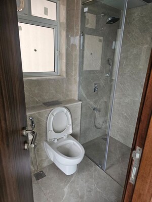 Bathroom in 3 BHK Apartment at LnT Elixir Reserve, Powai – for Rent