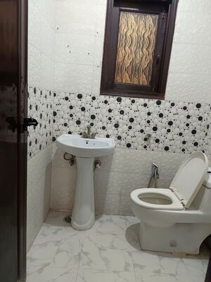 Bathroom in 1 BHK Builder Floor at Chattarpur – for Rent