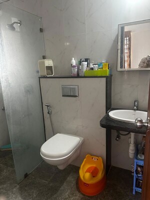 Bathroom in 2 BHK Apartment at Abhinav Pebbles 2, Bavdhan – for Rent