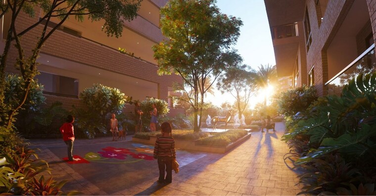Garden, sunshine-destino 4 Bedroom 2545 Sq.Ft. Apartment In Puppalaguda Hyderabad 10458228