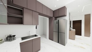 Kitchen in 4 BHK Villa at Lodha Baldwin Park, Kukatpally – for Rent