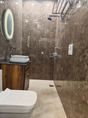 Bathroom in 2 BHK Builder Floor at Malviya Nagar – for Rent