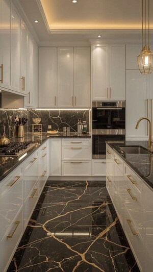 Kitchen in 4 BHK Independent House at Sector 15 – for Sale