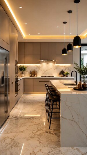 Kitchen in 5 BHK Independent House at Sector 19 – for Sale