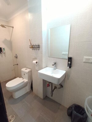 Bathroom in 2 BHK Builder Floor at Chittaranjan Park – for Rent