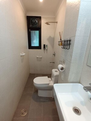 Bathroom in 2 BHK Builder Floor at Chittaranjan Park – for Rent