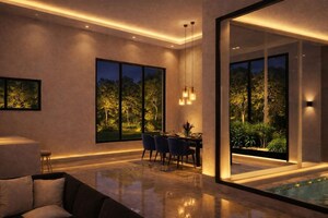 Living Room in 4 BHK Independent House at Infopark – for Sale