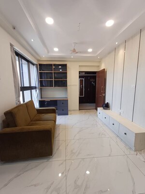 Living Room in 1 BHK Apartment at Colorplus Raymond Realty Phase I, Pokhran Road No Two – for Rent
