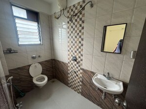 Bathroom in 3 BHK Apartment at Baner – for Rent