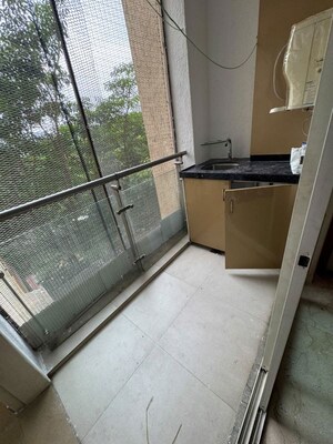 Balcony in 3.5 BHK Apartment at Nahar Barberry Bryony, Chandivali – for Rent