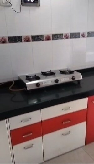 Kitchen in 2 BHK Apartment at Park View CHS, Kharghar Sector 20 – for Rent