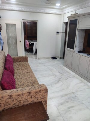 Living Room in 1.5 BHK Apartment at Bandra West – for Rent