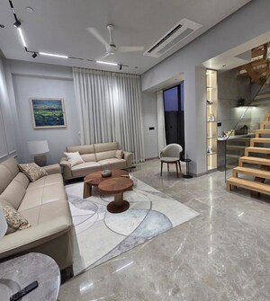 Living Room in 3 BHK Apartment at Indiabulls Sky Forest, Lower Parel – for Rent
