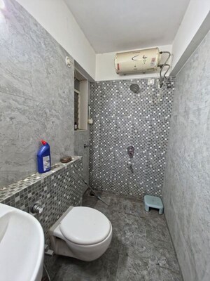 Bathroom in 2 BHK Apartment at Sethia Green View, Goregaon West – for Rent