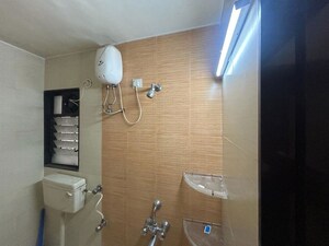 Bathroom in 2 BHK Apartment at Sai Vaastu Heights, Pimple Saudagar – for Rent