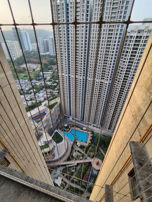 Balcony in 2 BHK Apartment at Raymond Ten X Habitat, Pokhran Road No Two – for Rent