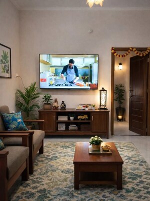 Living Room in 3 BHK Villa at Mankara – for Sale