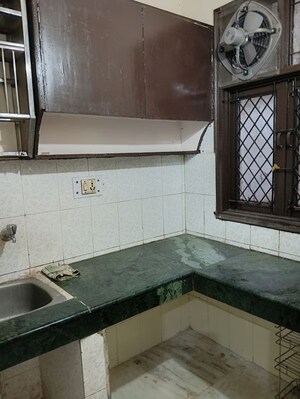 Kitchen in 1 BHK Builder Floor at Kalkaji – for Rent