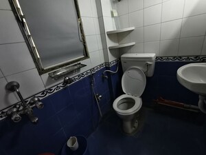 Washroom in 1 BHK Apartment at Kshitij CHS, Goregaon East – for Rent