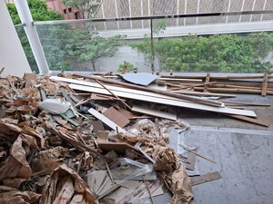 Balcony in 4 BHK Apartment at Lakdi Ka Pul – for Rent