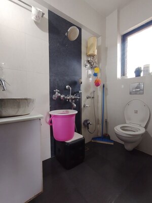Bathroom in 2 BHK Apartment at Kailash Tower Owale, Owale – for Rent