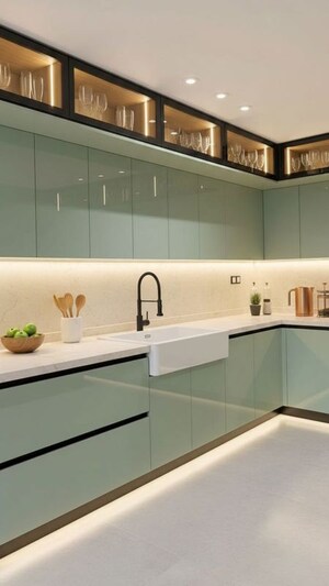 Kitchen in 3 BHK Independent House at Raj Nagar – for Sale
