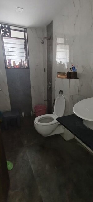 Bathroom in 2 BHK Apartment at Raheja Tipco Heights, Malad East – for Rent