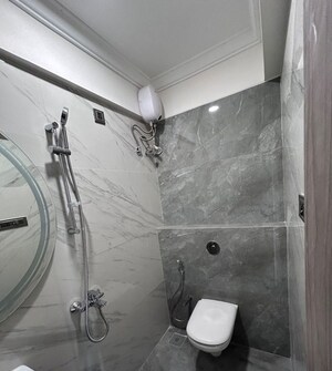 Bathroom in 1 BHK Apartment at Crescent Silverwoods, Powai – for Rent