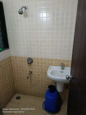 Bathroom in 2 BHK Apartment at Patel Heritage, Kharghar – for Rent