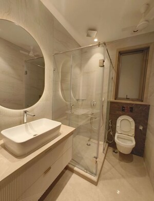 Bathroom in 3 BHK Builder Floor at Greater Kailash – for Rent